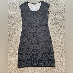 NWT Ann Taylor jacquard floral knit dress size S
